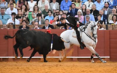 SEVILLE : CORRIDA DE REJON ENTRETENUE.